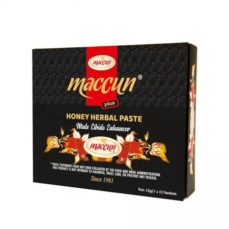 Herbal Aphrodisiac Potency Honey Paste, 12 sachets x 12 g, Maccun - MISHU ONLINE STORE SRL